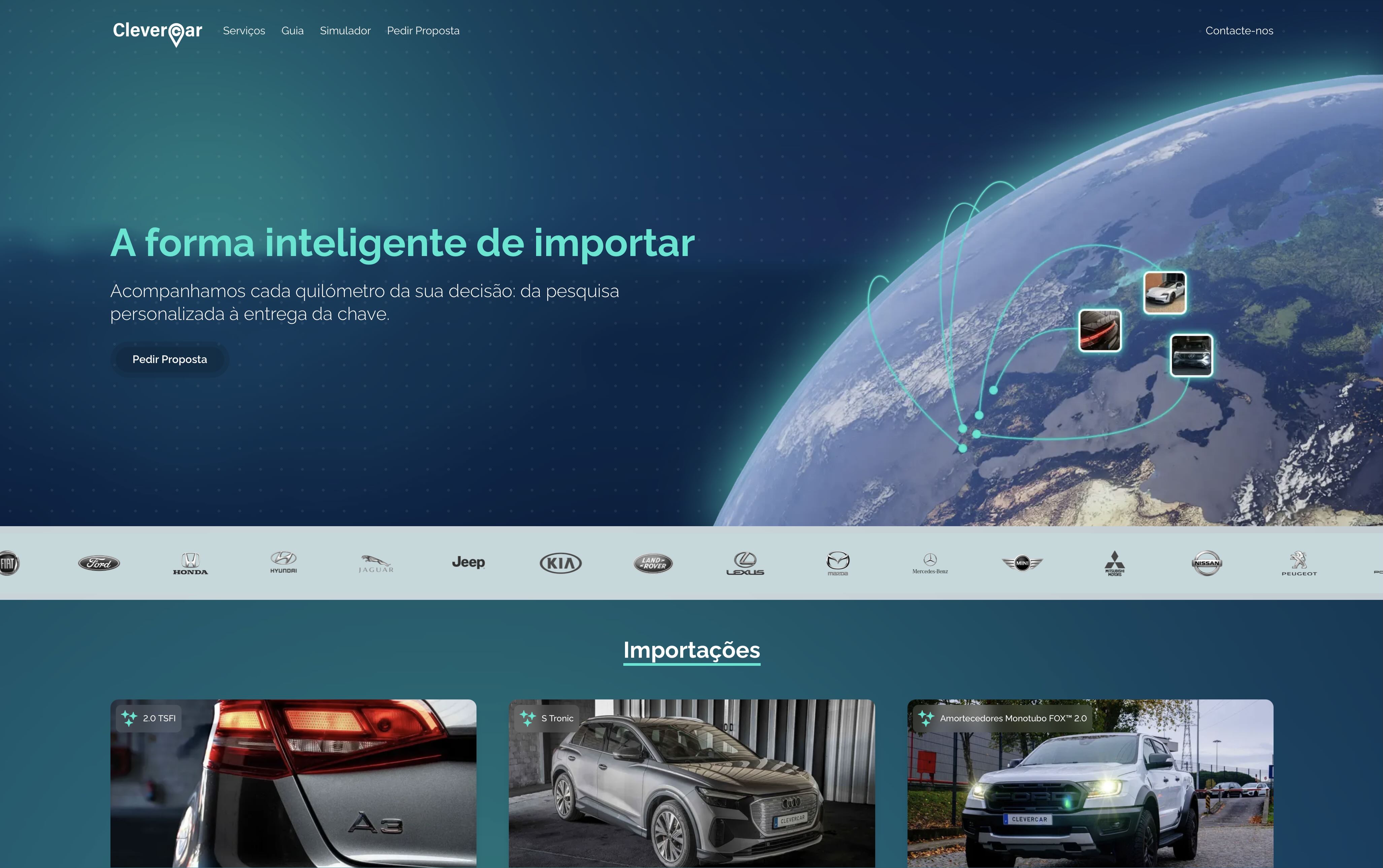 CleverCar website home page