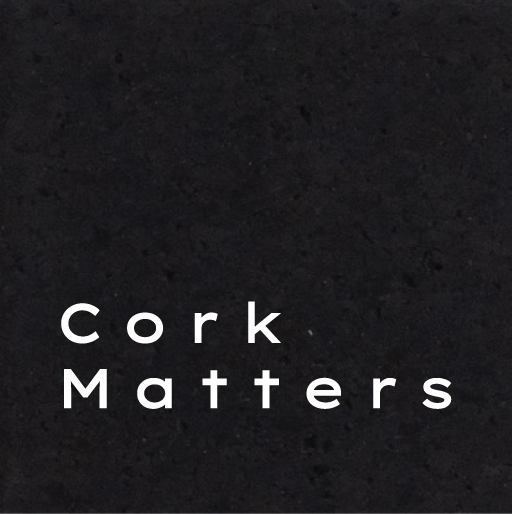Cork Matters logo on black cork