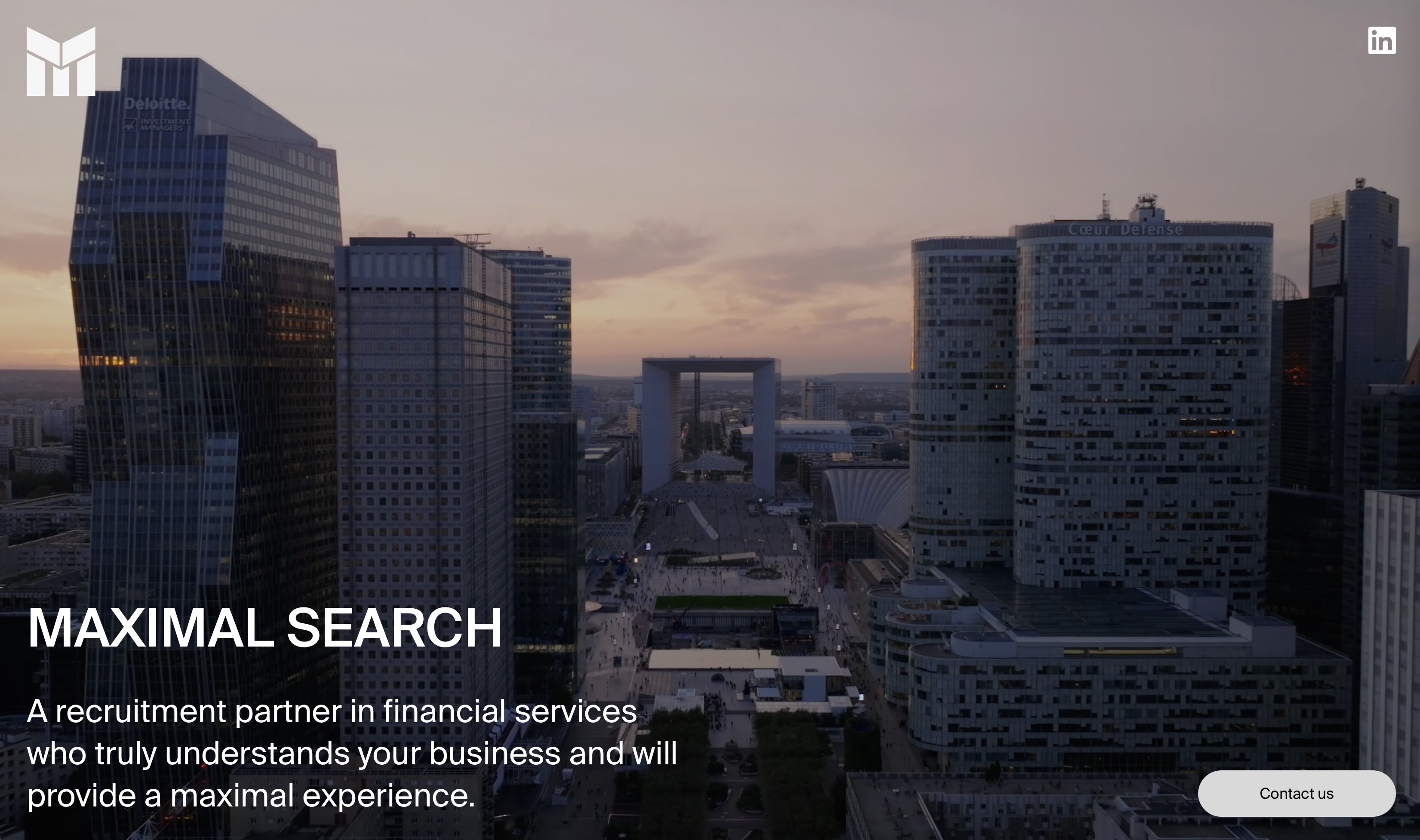 Maximal Search website home page